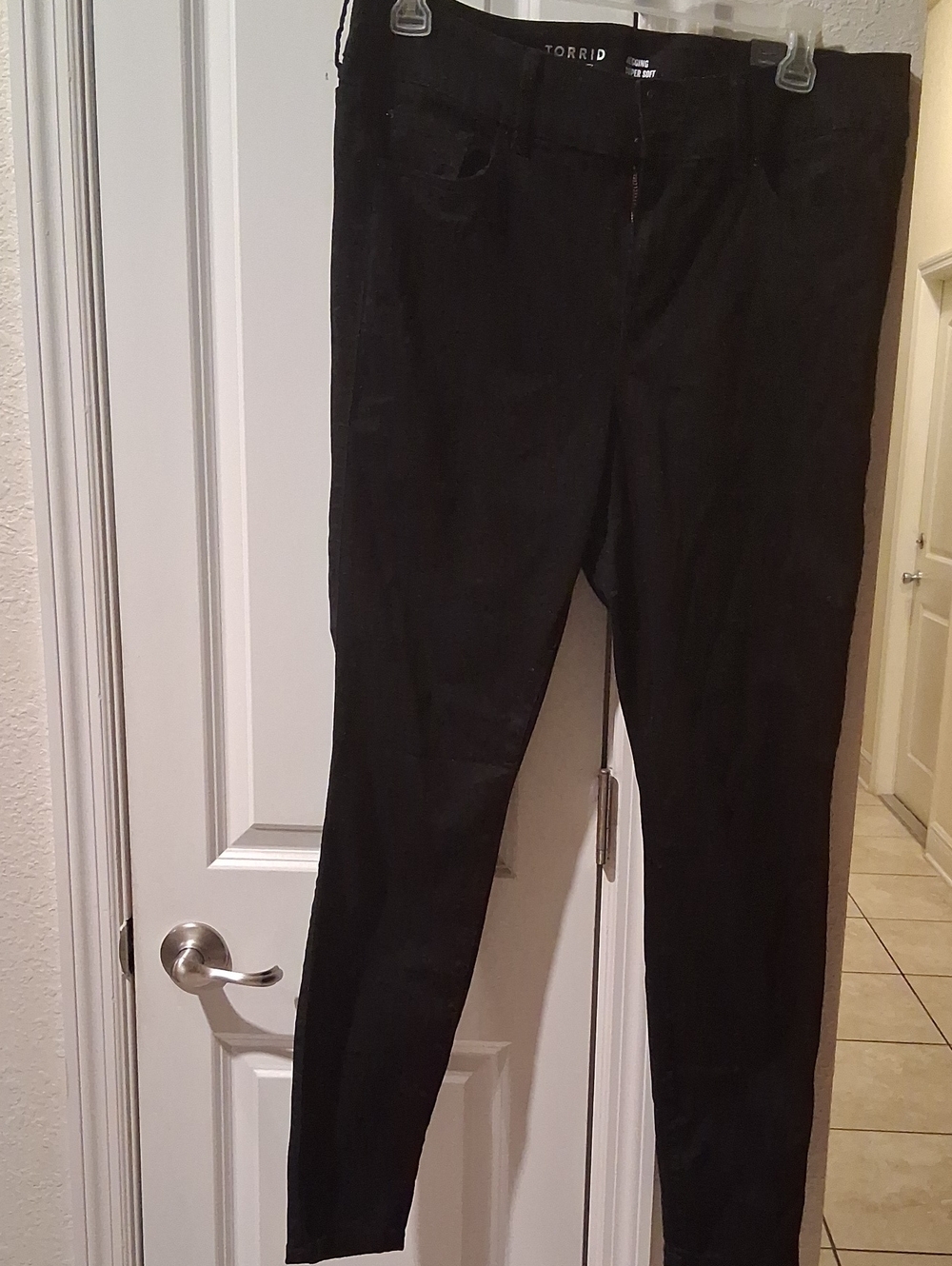 J: Torrid Black Slim Stretch Chinos